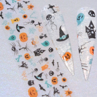 Halloween Nail Transfer Foil Design 5
