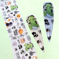 Halloween Nail Transfer Foil Design 9