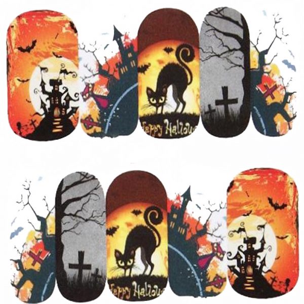 Halloween Water Decal Design 1086