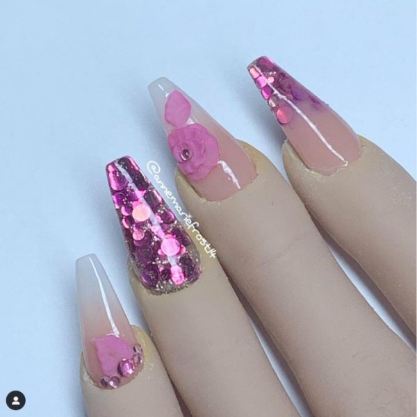 Chameleon Pink to Champagne Dot Glitter Mix - Image 8