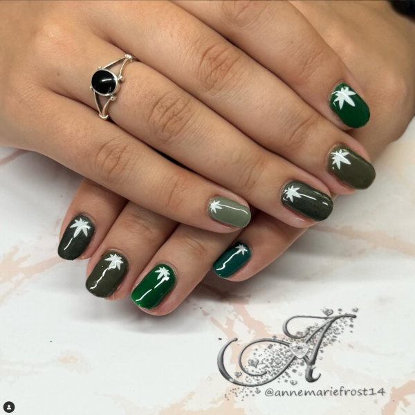 Weed Leaf Nail Art Stickers - Image 2