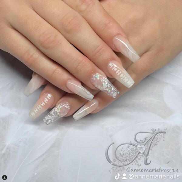 White Lace Glitter Mix - Image 2