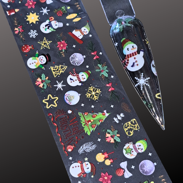 Christmas Nail Transfer Foil Design 1