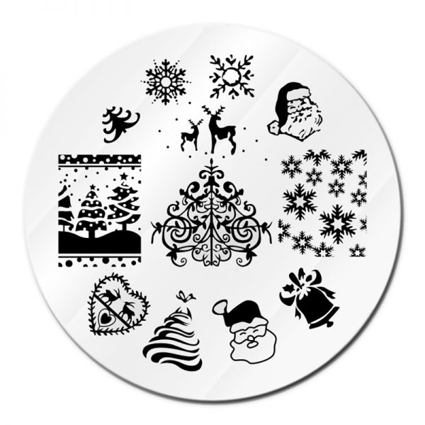 Christmas Stamping Plate Design 08