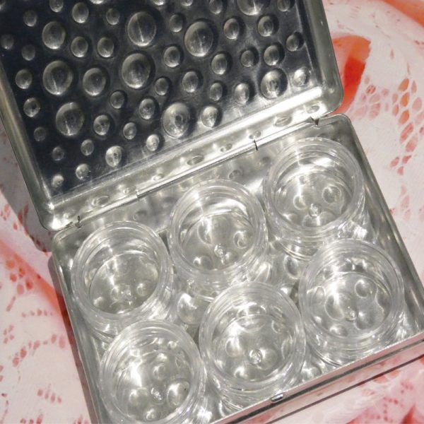 Silver Storage Case With Pots