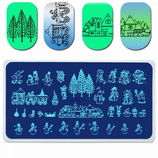 Christmas Stamping Plate Design 015