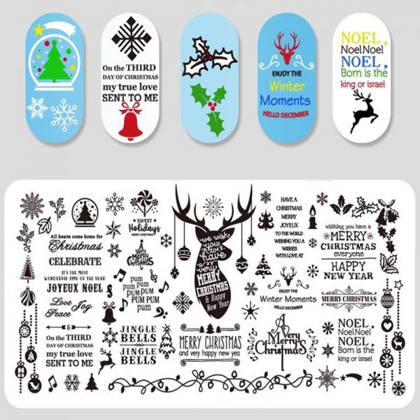 Christmas Stamping Plate Design 9