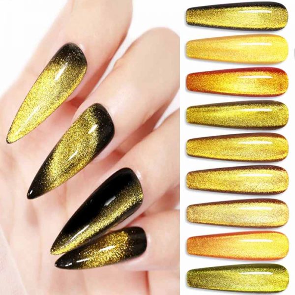 Cats Eye Gel Polish 15ml Gold