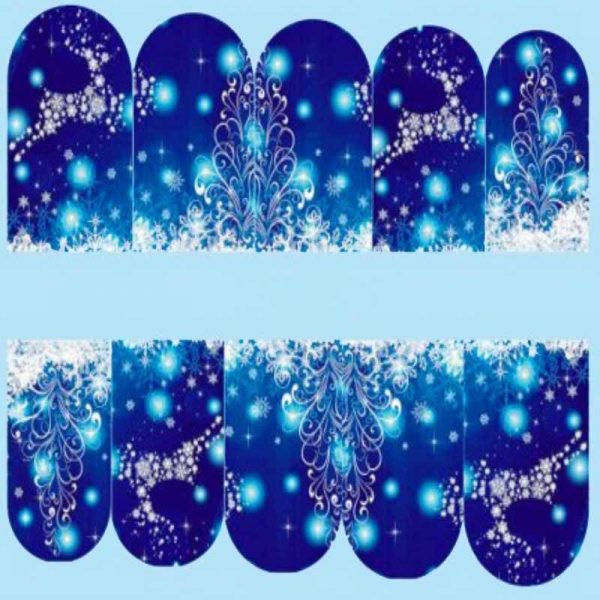 Christmas Reindeer and Snowflake Water Decal Design 216