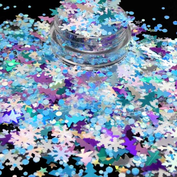 Christmas Snowflakes Trees Stars and Dot Mix