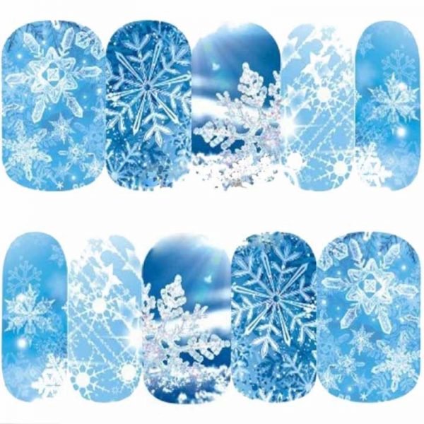 Christmas Snowflake Water Decal Design 1187