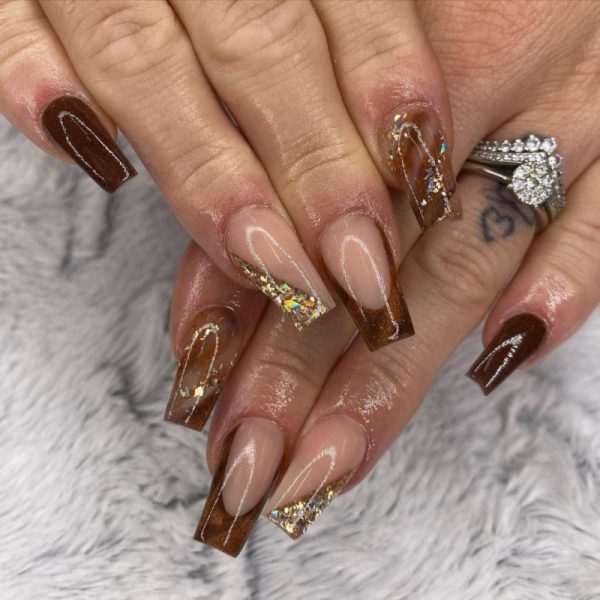 bkbeauty__x Champagne holo tiny mylar shards 1