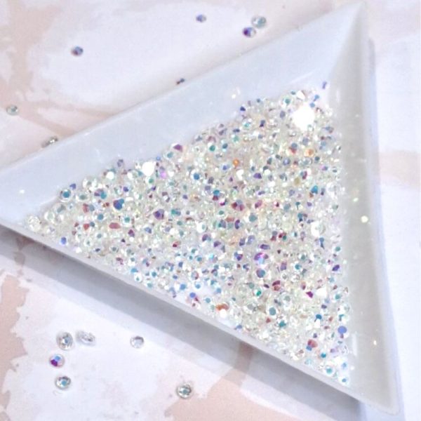 AB Clear Crystals Mixed Sizes Clear Back - Image 2