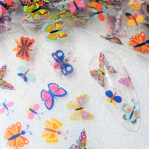 Butterfly Nail Transfer Foil Design 10