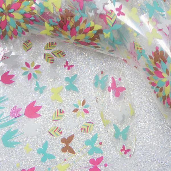 Butterfly Nail Transfer Foil Design 3