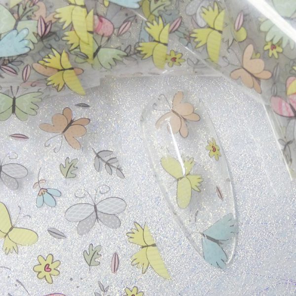 Butterfly Nail Transfer Foil Design 7