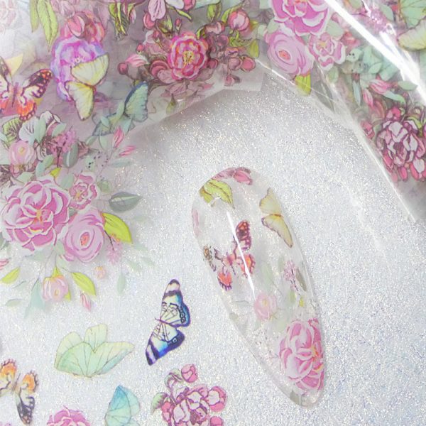 Butterfly Nail Transfer Foil Design 9