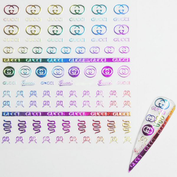 Designer Inspired Nail Stickers Design 117