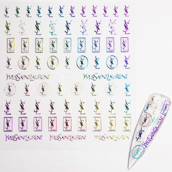 Designer Inspired Nail Stickers Design 119