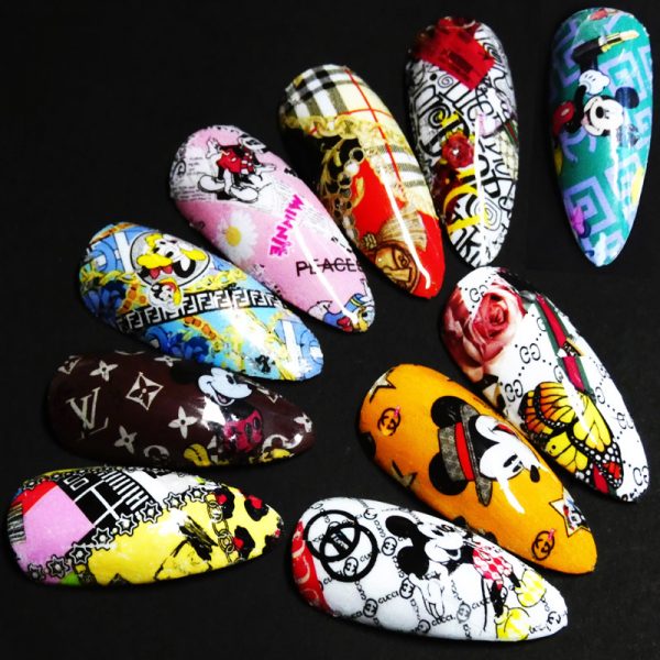 Designer Inspired Nail Art Foil Design 2 - Image 7