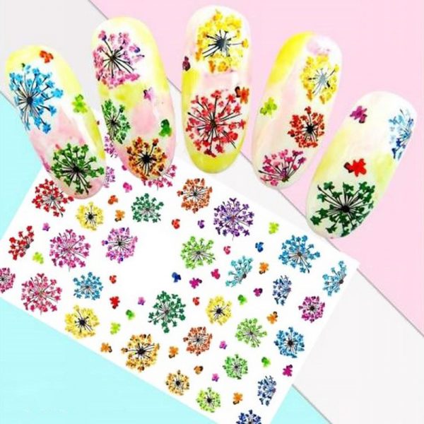Dried Flower Gypsophila Stickers