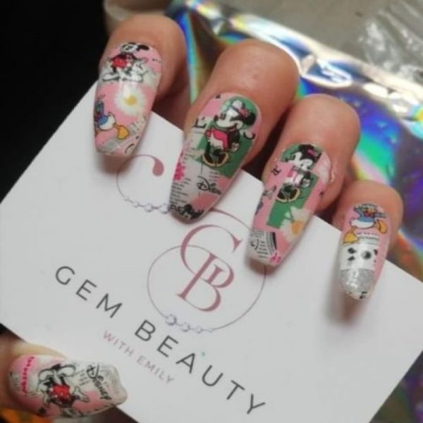 Designer Disney Inspired Nail Art Foil Design 3 - Image 4