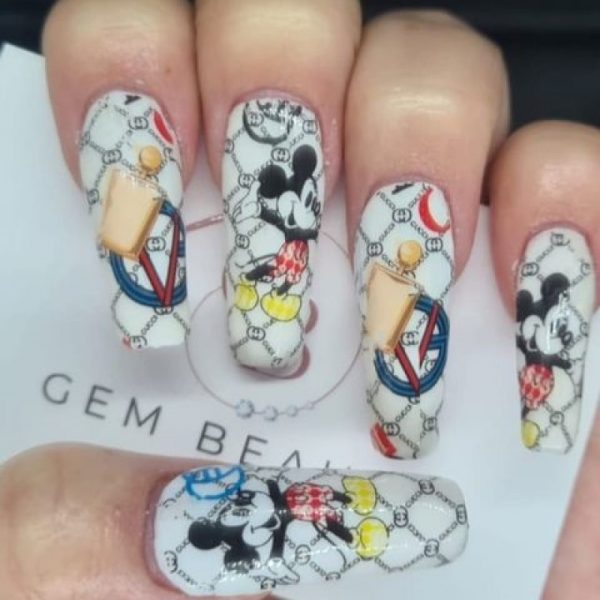 Designer Disney Inspired Nail Art Foil Design 8 - Image 5