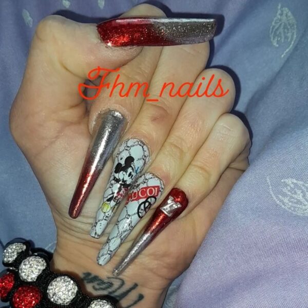 Designer Disney Inspired Nail Art Foil Design 8 - Image 2