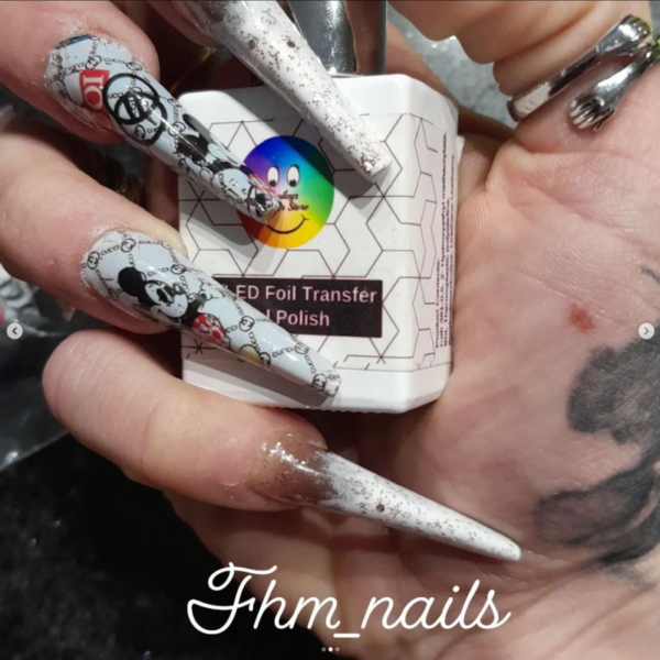 Designer Disney Inspired Nail Art Foil Design 8 - Image 3
