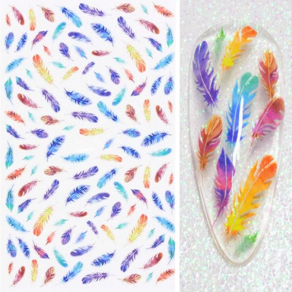 Feather Nail Stickers Design 56