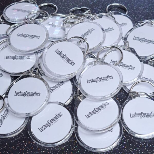 Personalised Logo Keyrings, Nail Tech Keyrings, Business Keyrings, Nail Salon Promotional Products