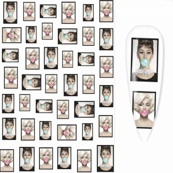 Marilyn Monroe And Audrey Hepburn Stickers Design 919