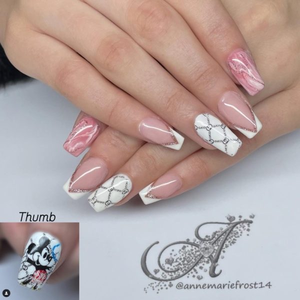 Designer Disney Inspired Nail Art Foil Design 8 - Image 4
