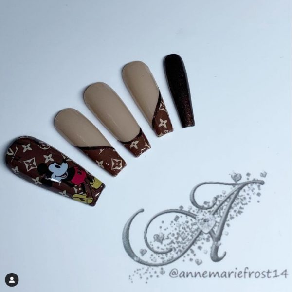 Designer Disney Inspired Nail Art Foil Design 6 - Image 3