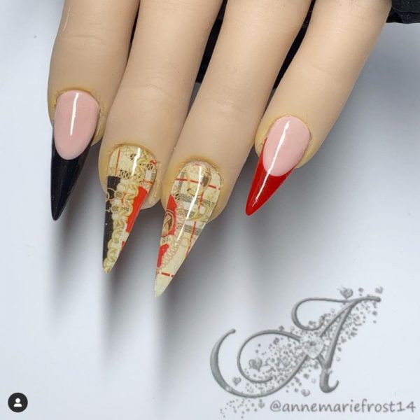 Designer Inspired Nail Art Foil Design 2 - Image 2