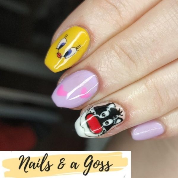 Disney 3D Tweety Pie And Sylvester Nail Art Stickers Design 062 - Image 2