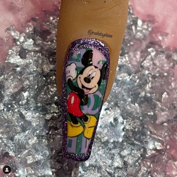 Designer Disney Inspired Nail Art Foil Design 9 - Image 2