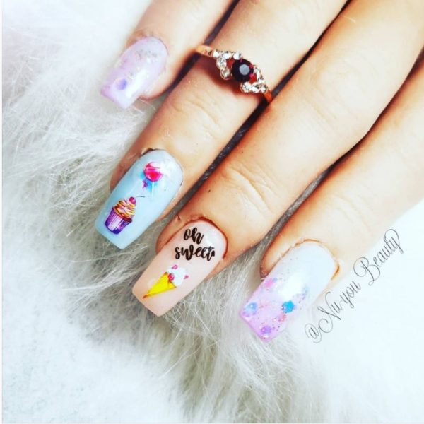 Sweets Cakes and Ice Cream Nail Art Stickers Design 47 - Image 3
