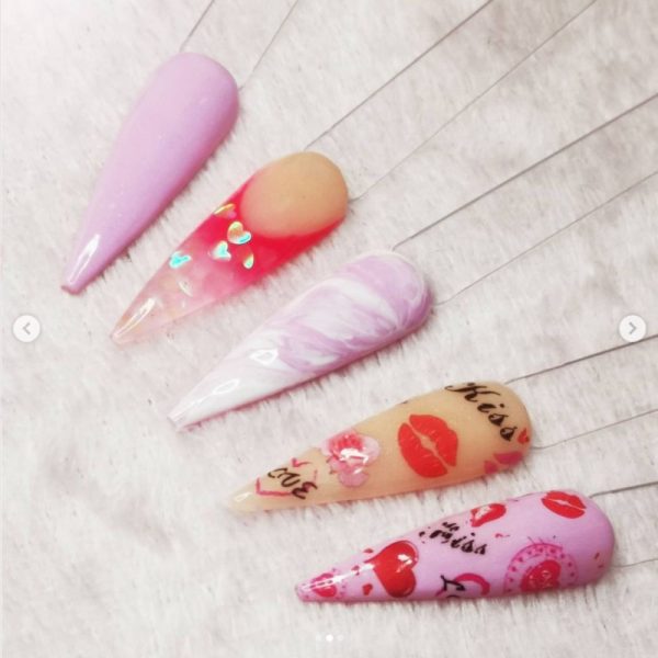 Valentines Nail Transfer Foil Design 3 - Image 2