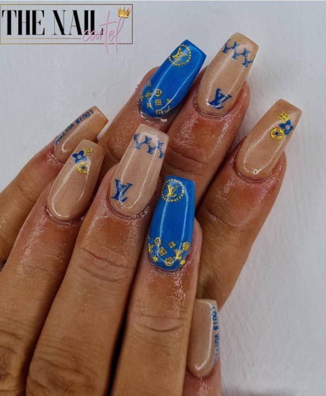 louis vuitton nails stickers