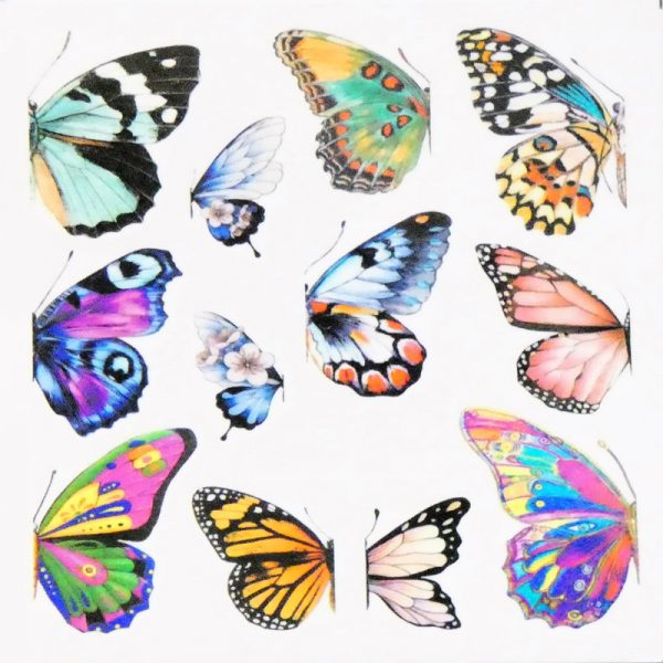 Butterfly Water Decal Design 1003