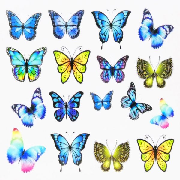 Butterfly Water Decal Design 1009