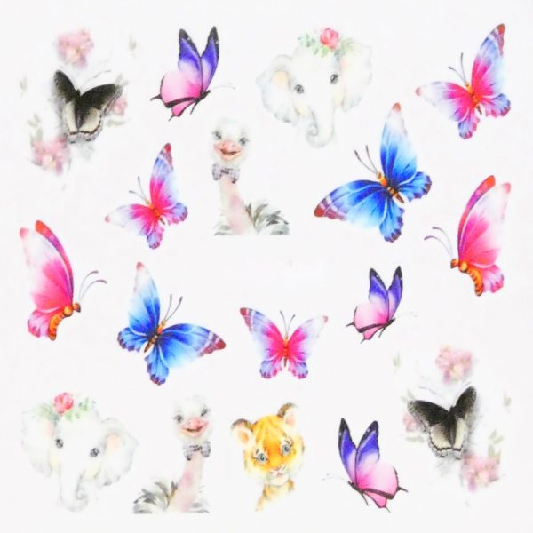 Butterfly Water Decal Design 987