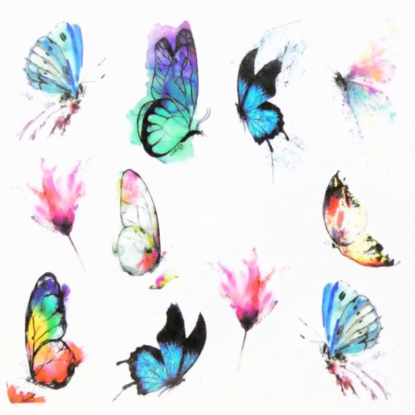 Butterfly Water Decal Design 995