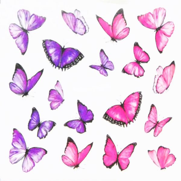 Butterfly Water Decal Design 997