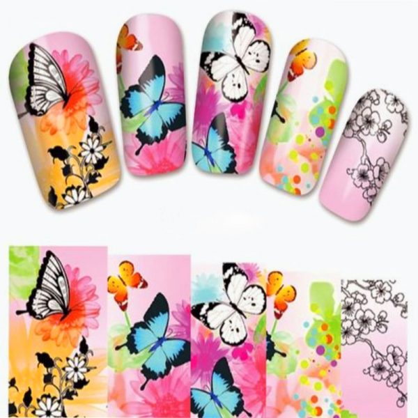 Butterfly Water Decal Wrap Design 1379