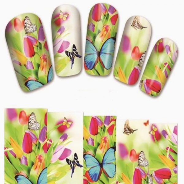 Butterfly Water Decal Wrap Design 1380