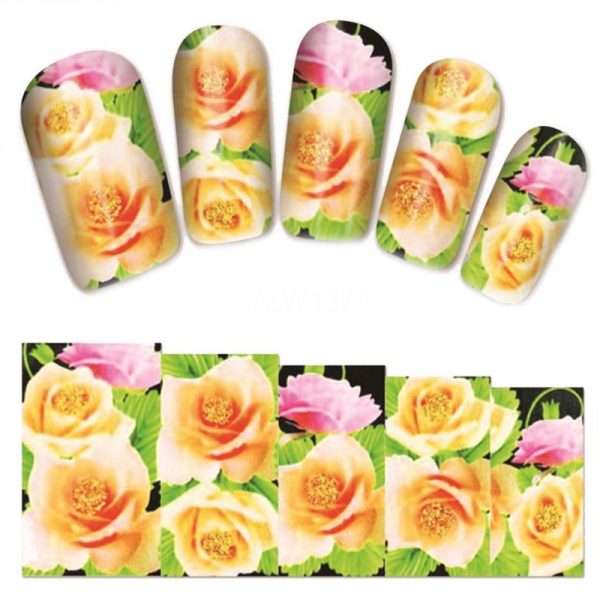 Flower Water Decal Design 1374