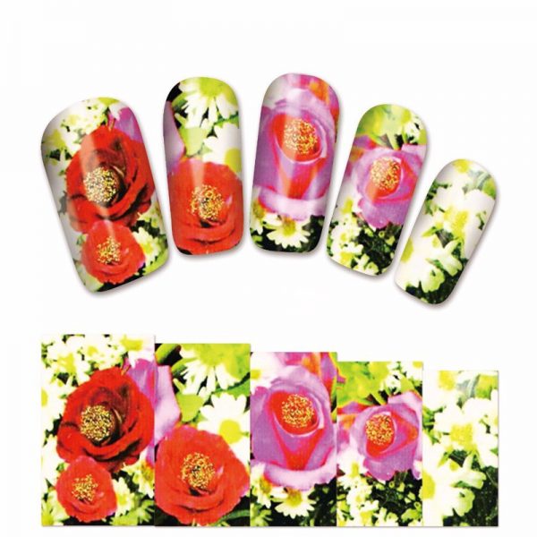 Flower Water Decal Design 1376