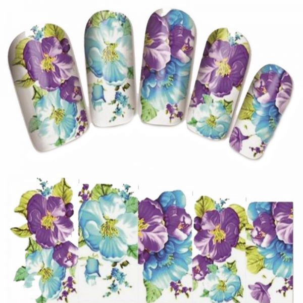 Flower Water Decal Design 1377